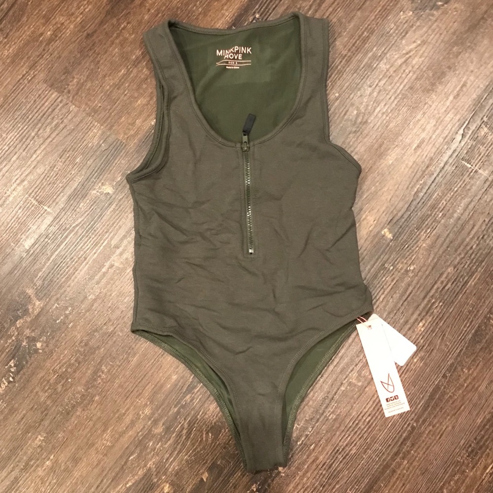 Mink pink bodysuit